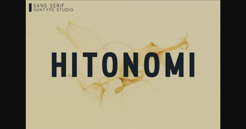 Hitonomi Font Poster 3