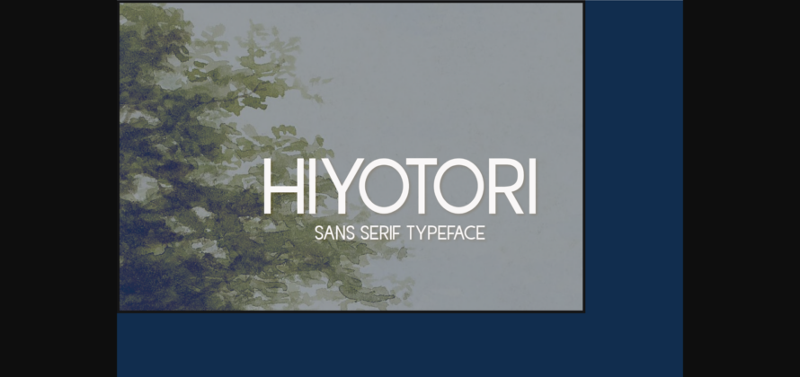 Hiyotori Font Poster 3