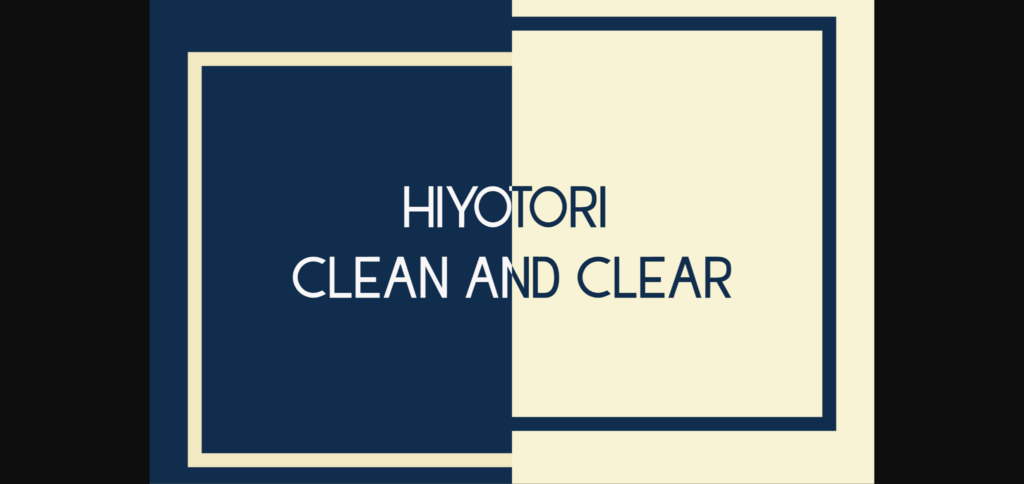Hiyotori Font Poster 8