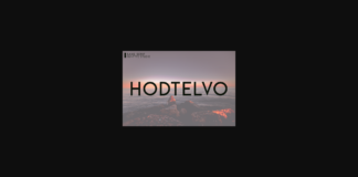 Hodtelvo Font Poster 1