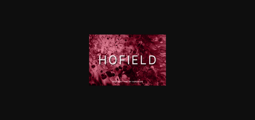 Hofield Font Poster 3