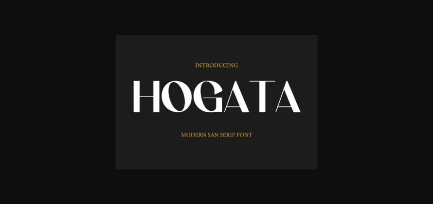 Hogata Font Poster 3