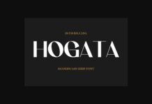 Hogata Font Poster 1