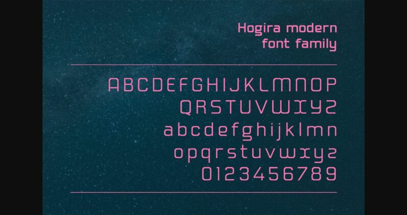 Hogira Font Poster 2