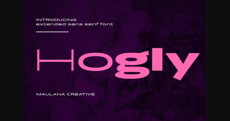 Hogly Font Poster 3