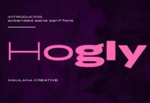 Hogly Font Hogly Font Poster 1