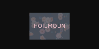 Hoilmoun Font Poster 1