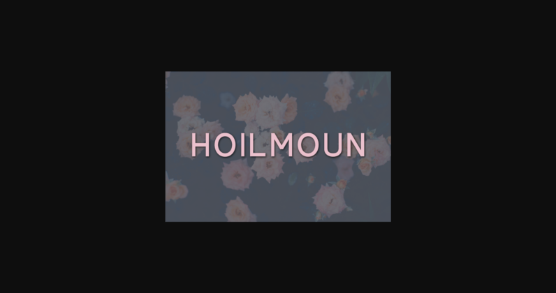 Hoilmoun Font Poster 1