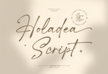 Holadea Script Font Poster 1