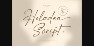 Holadea Script Font Poster 1