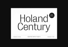 Holand Century Font Poster 1