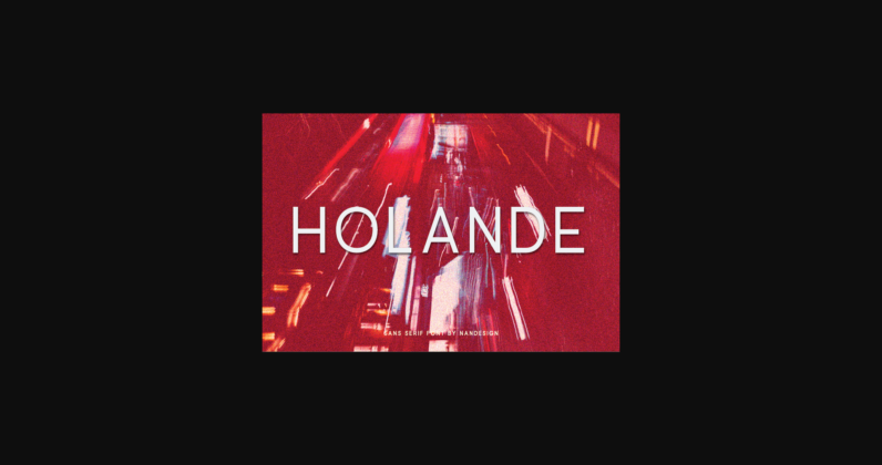 Holande Font Poster 3