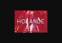 Holande Font Poster 1