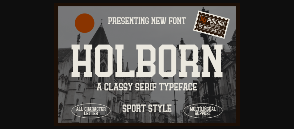 Holborn Font Poster 3