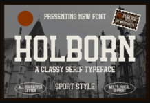 Holborn Font Poster 1