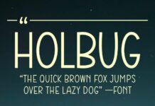 Holbug Font Poster 1