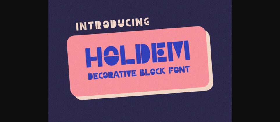 Holdem Font Poster 3