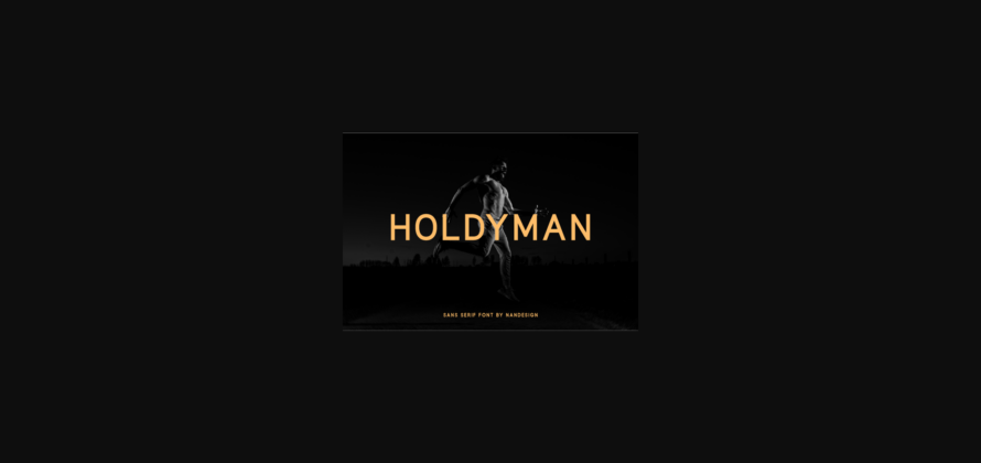 Holdyman Font Poster 3