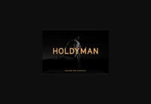 Holdyman Font Poster 1