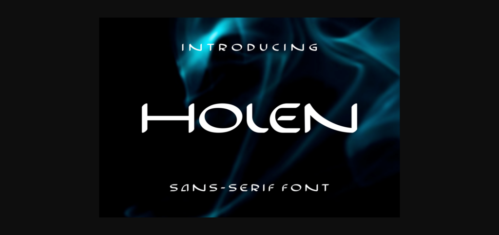 Holen Font Poster 3