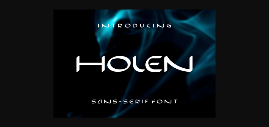 Holen Font Poster 3