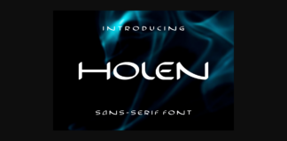 Holen Font Poster 1