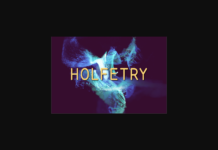 Holfetry Font Poster 1