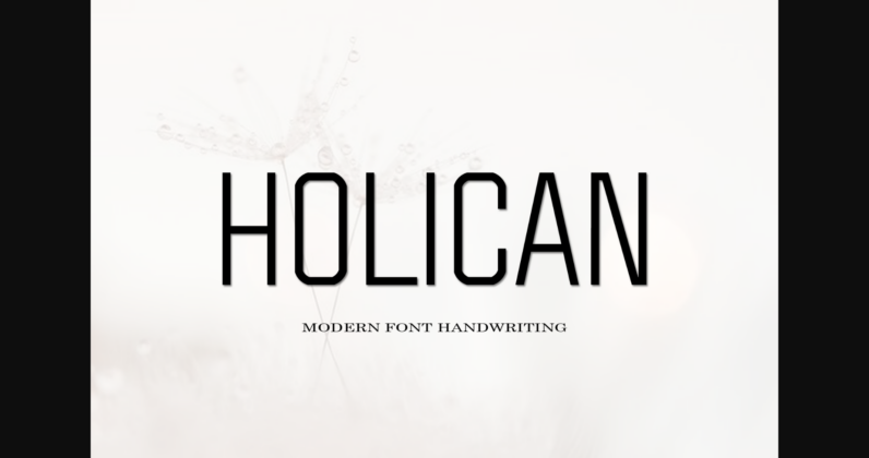 Holican Font Poster 3