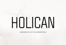 Holican Font Poster 1