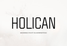 Holican Font Holican Font Poster 1