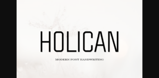 Holican Font Poster 1