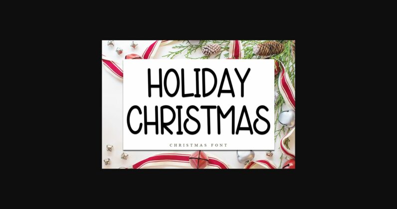 Holiday Christmas Font Poster 3