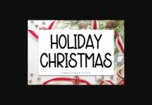 Holiday Christmas Font Poster 1