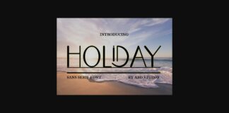 Holiday Font Poster 1