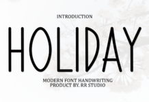 Holiday Font Poster 1