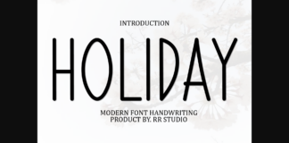 Holiday Font Poster 1