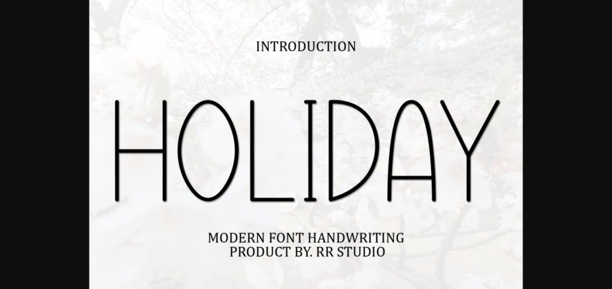Holiday Font Poster 3