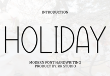 Holiday Font Poster 1