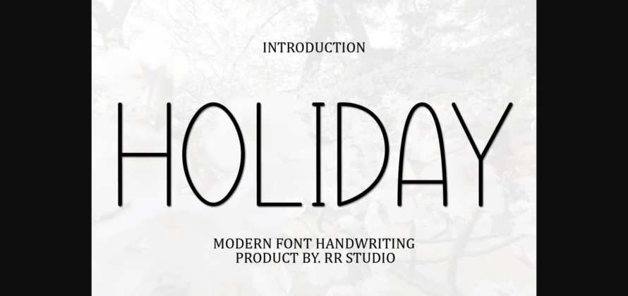 Holiday Font Poster 1