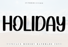 Holiday Font Poster 1