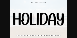 Holiday Font Poster 1