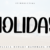 Holiday Font