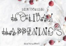 Holiday Happenings Font Poster 1