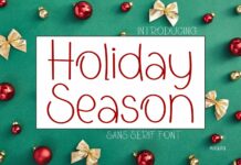 Holiday Season Font Poster 1