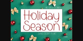 Holiday Season Font Poster 1