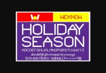 Holiday Season Font Poster 1