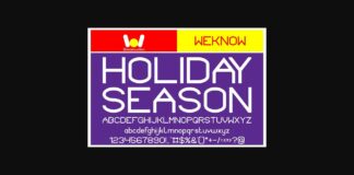 Holiday Season Font Poster 1
