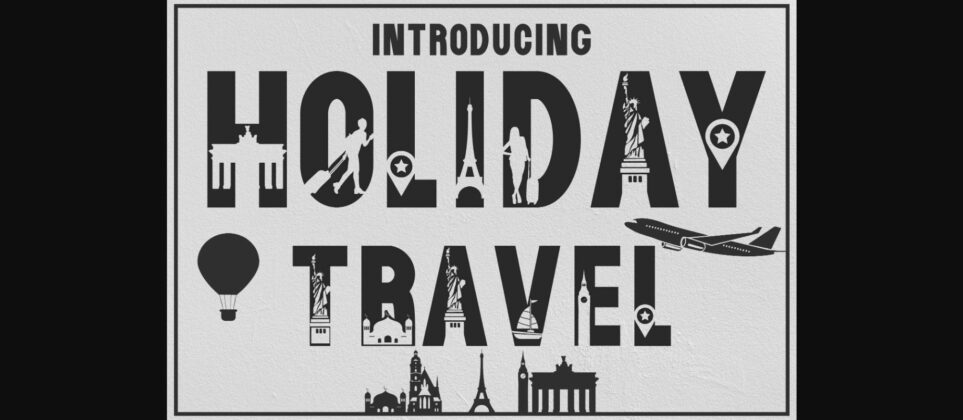 Holiday Travel Font Poster 3