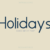 Holidays Font