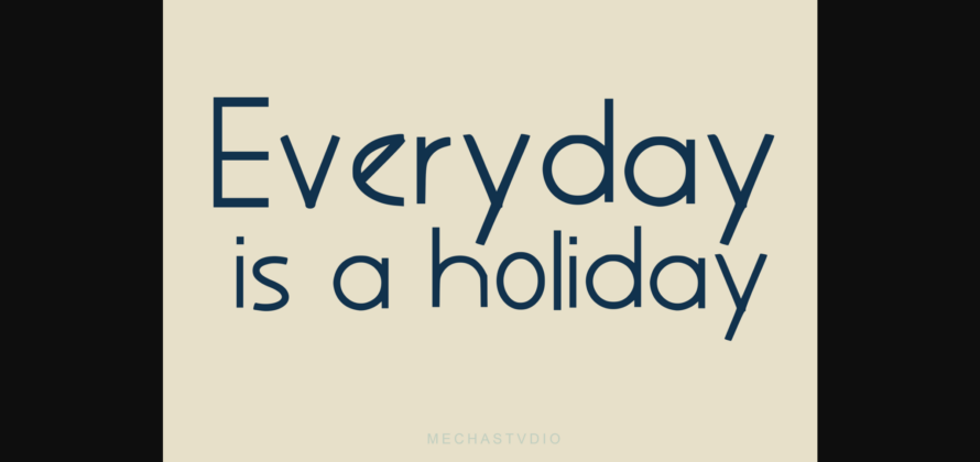 Holidays Font Poster 4